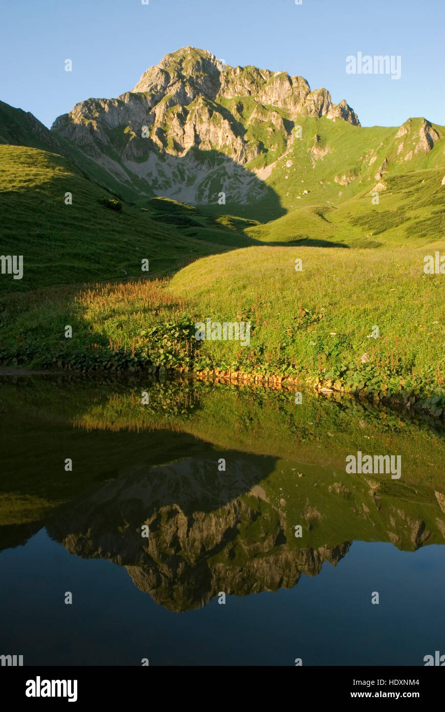 Eisenerzer Reichenstein montagna, Eisenerz, Stiria, Austria, Europa Foto Stock