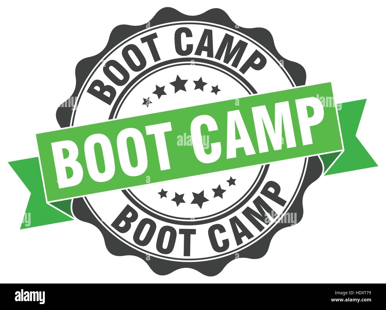 Boot camp timbro. segno. La guarnizione Illustrazione Vettoriale