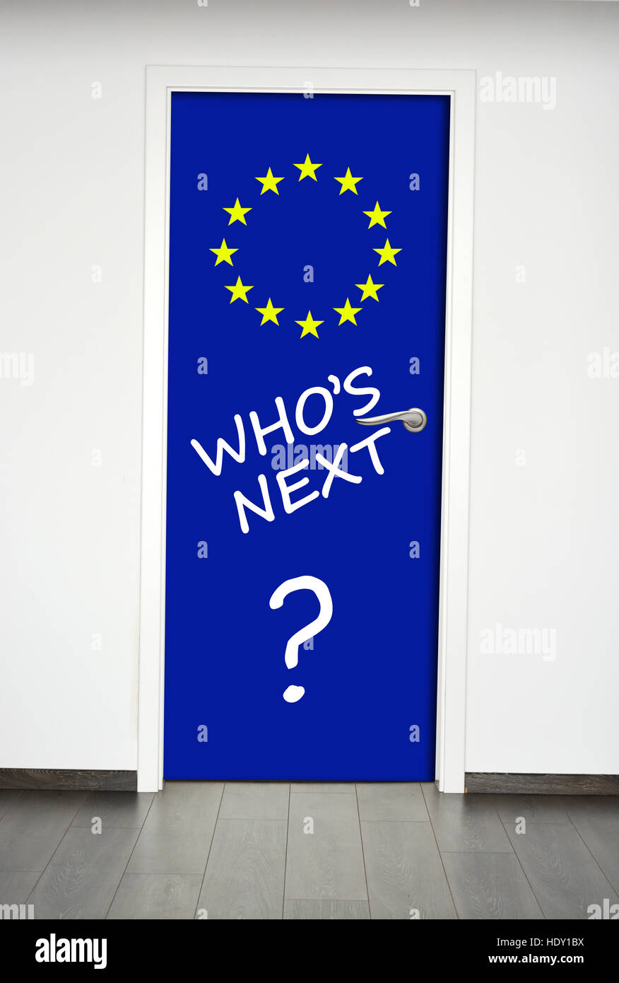 Chi è il prossimo paese di uscita provenienti dall'UE o dall'Unione europea Foto Stock