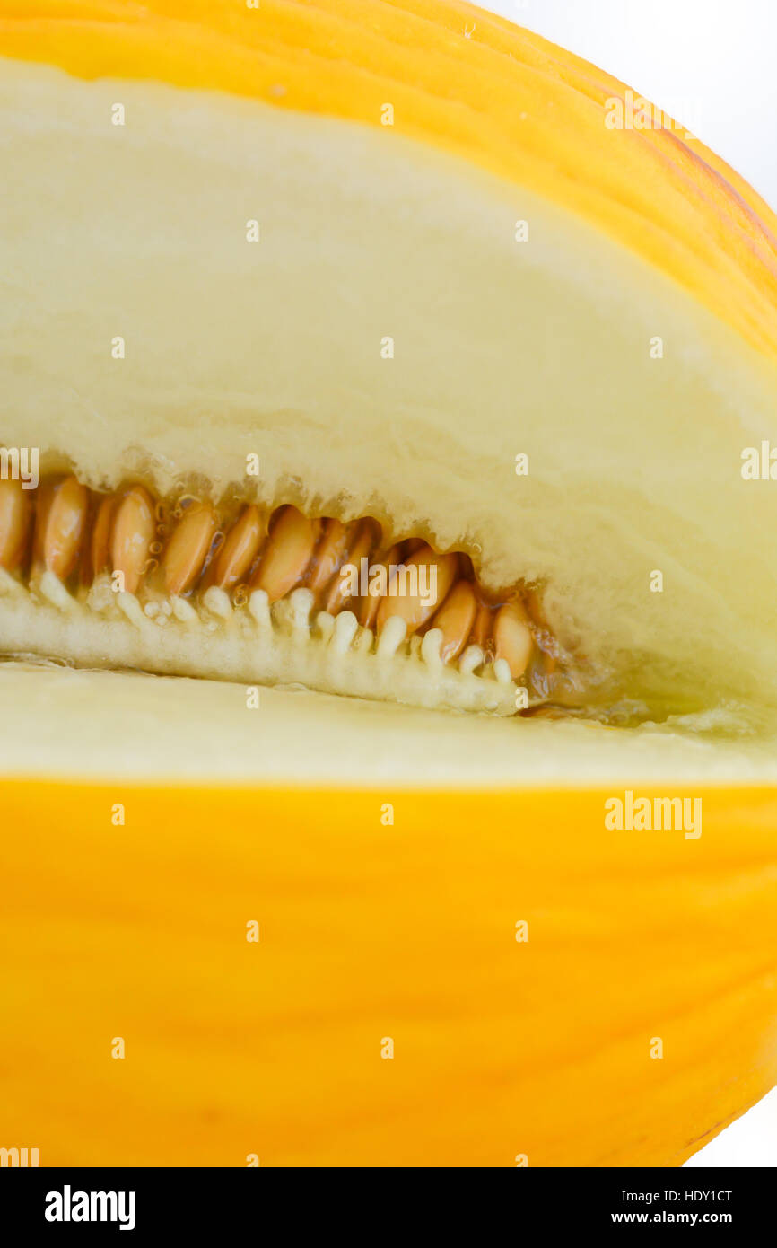Melone Honeydew con slice Foto Stock