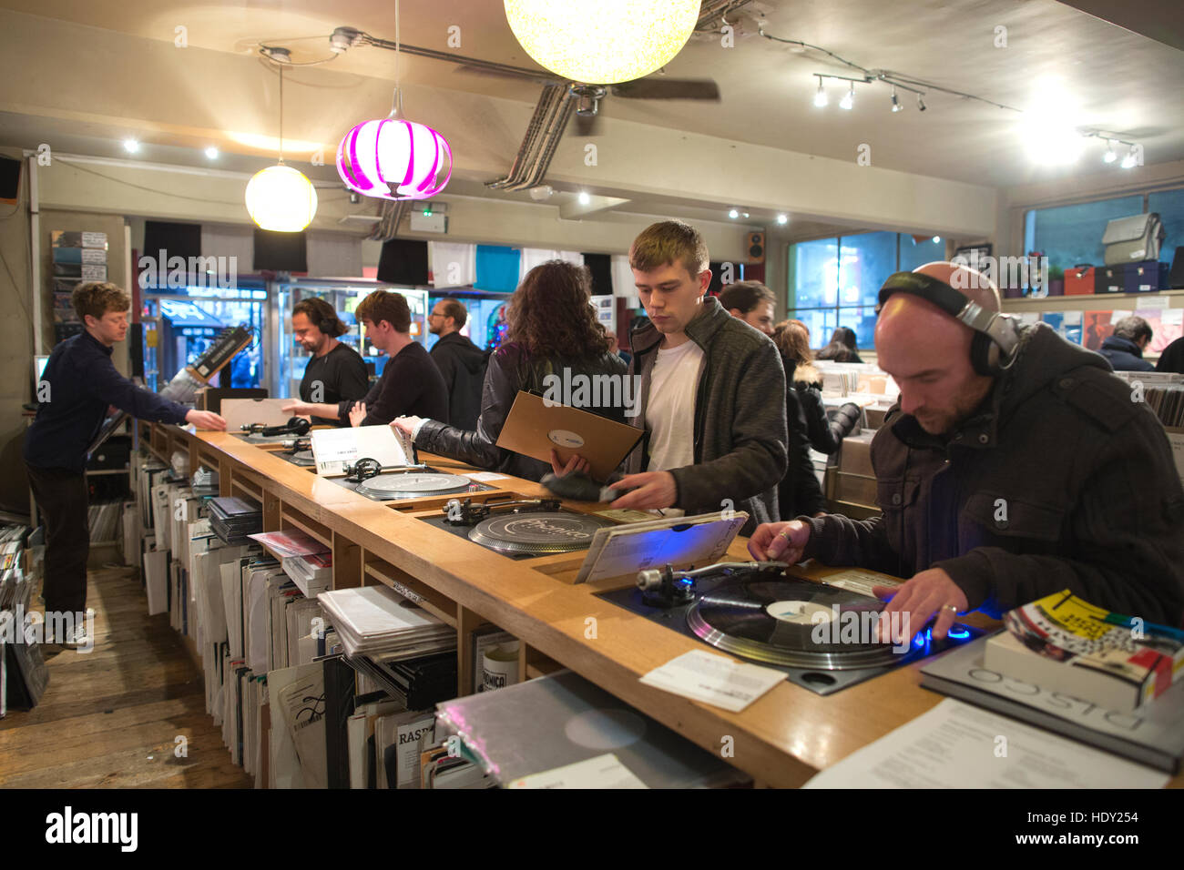 "Phonica', vinil archivi record, Polonia st, Soho, London, England, Regno Unito Foto Stock