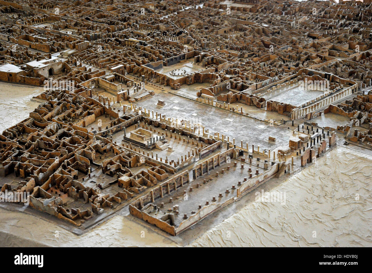 Modello di plastica di Pompei (1:100), 1861-79. Museo Archeologico Nazionale di Napoli. L'Italia. Foto Stock