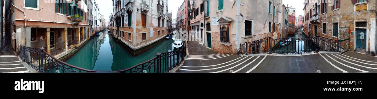 360 grad-Panorama: Venedig, ITALIEN. Foto Stock