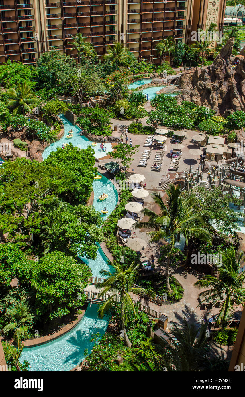 Disney's Aulani Resort & Spa in Ko Olina, Oahu, Hawaii. Foto Stock