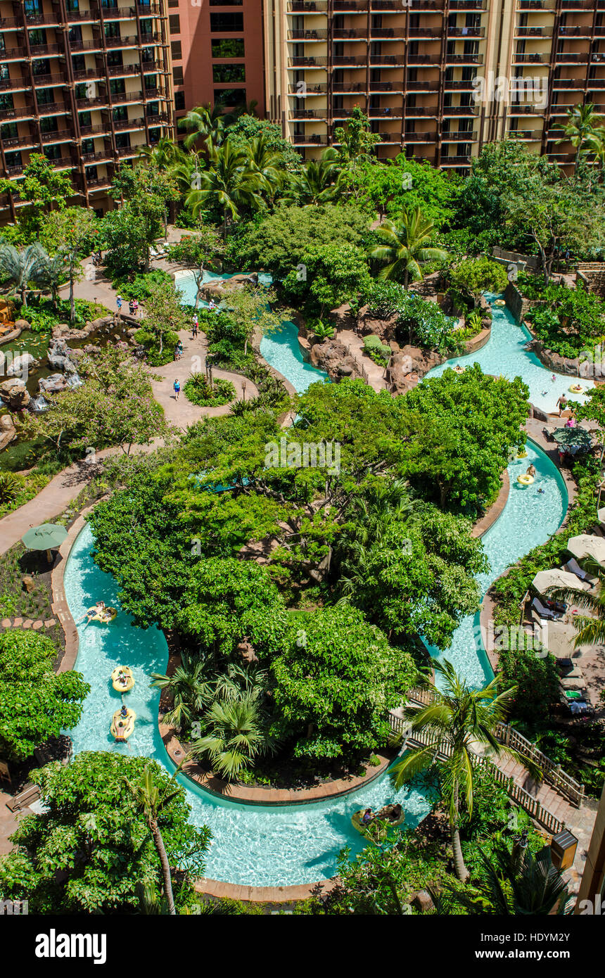 Disney's Aulani Resort & Spa in Ko Olina, Oahu, Hawaii. Foto Stock