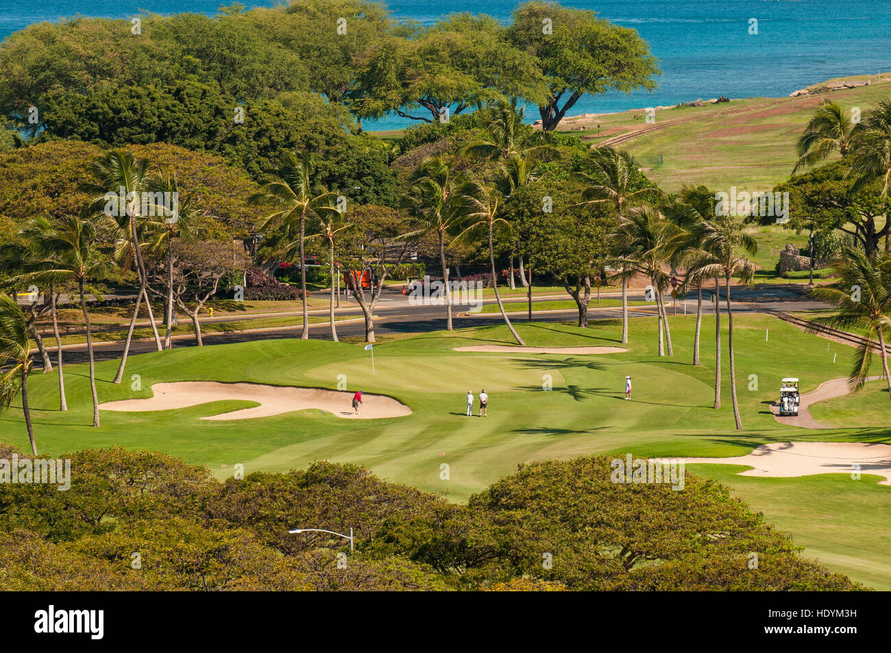 Ko Olina Golf, Makaklo, Oahu, Hawaii. Foto Stock