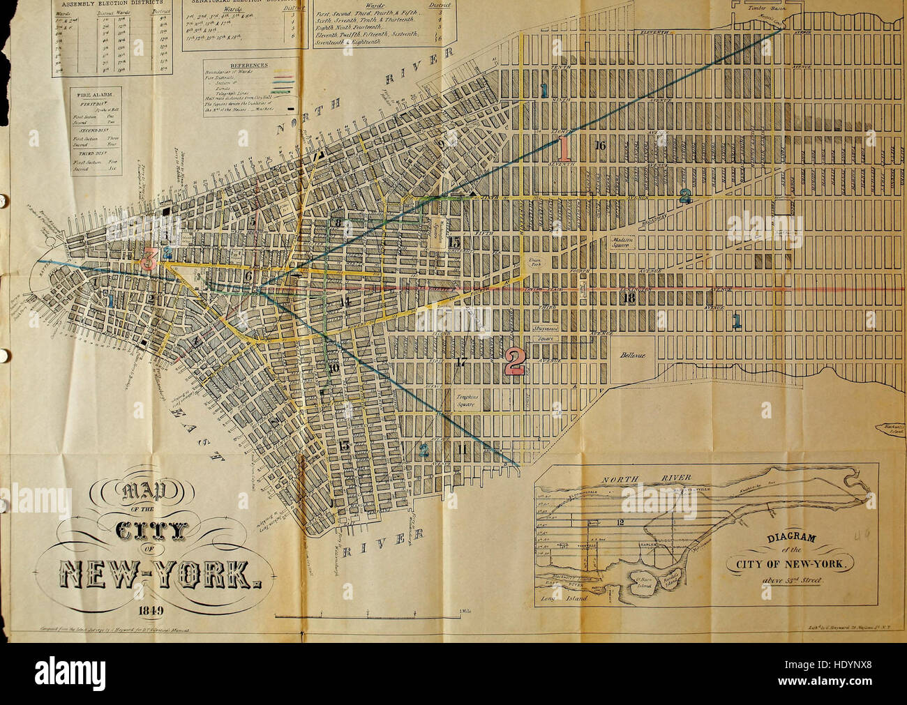 Manuale della corporation della città di New York, per gli anni (1849) Foto Stock