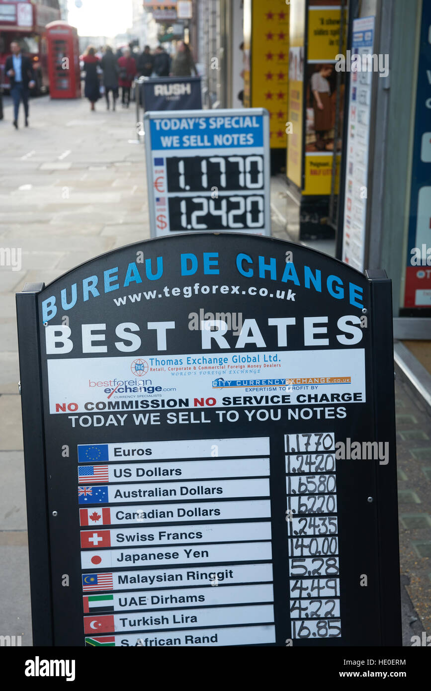 Cambio di valuta estera, tasso di cambio moneta, modifica Foto Stock