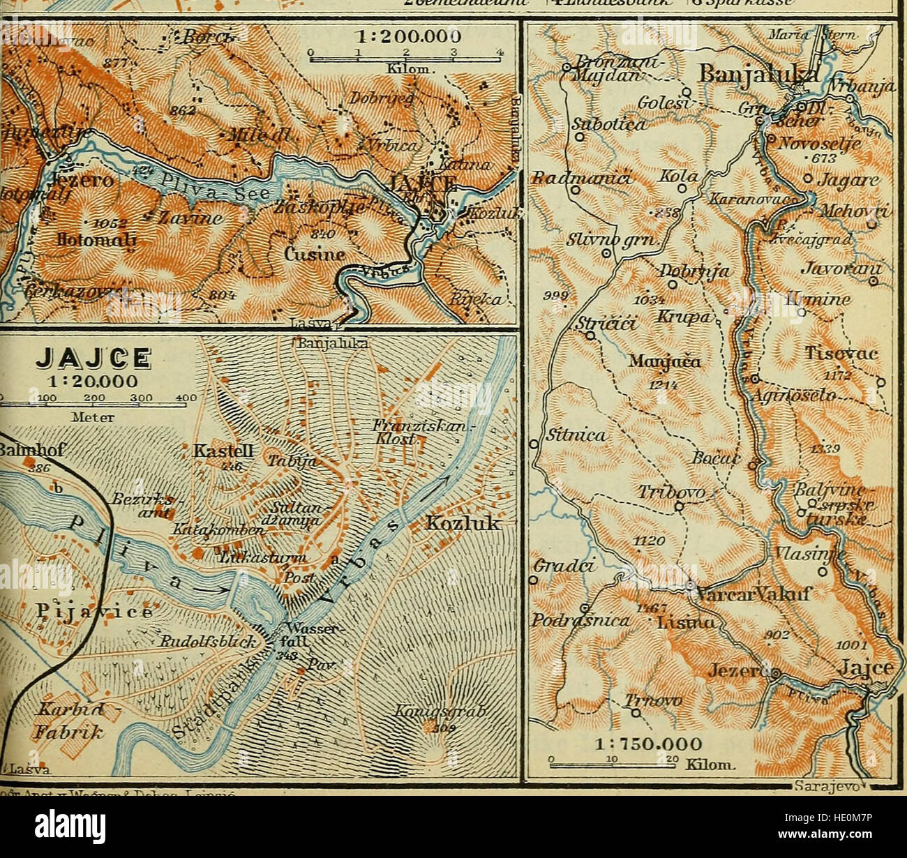 *Austria-Ungheria* (1911) è una guida di viaggio che descrive le principali attrazioni, culture e città dell'Austria-Ungheria, comprese escursioni a Cetinje, Belgrado e Bucarest. Serve come guida completa per i viaggiatori all'inizio del XX secolo. Foto Stock