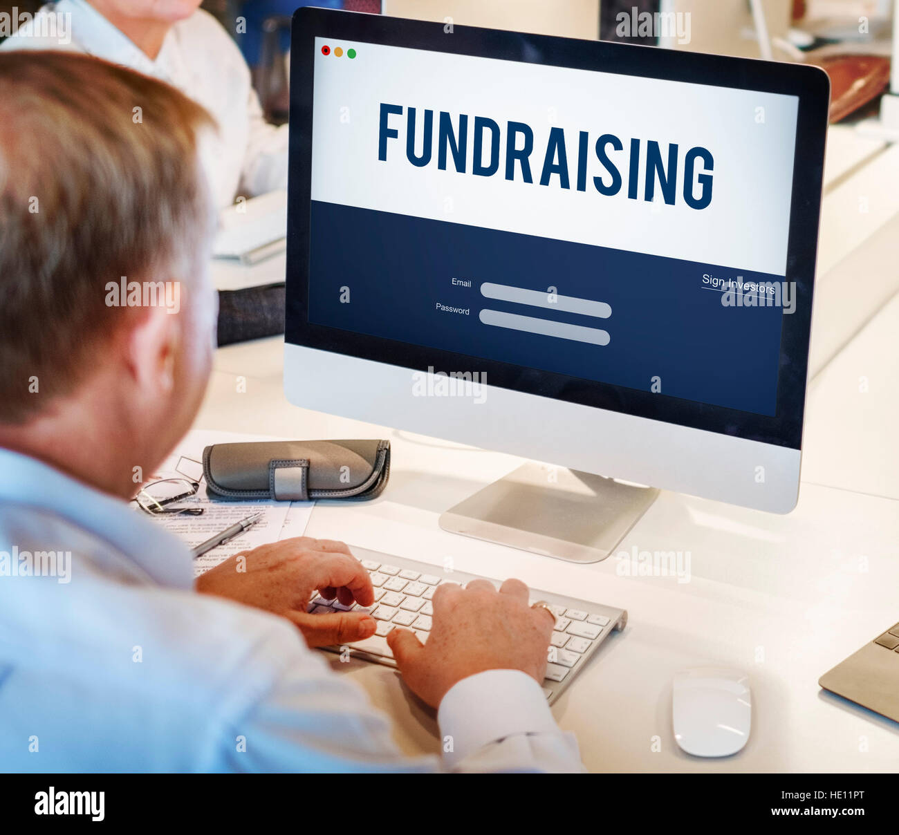 La raccolta di fondi di capitale di fondi di donazione concetto di supporto Foto Stock