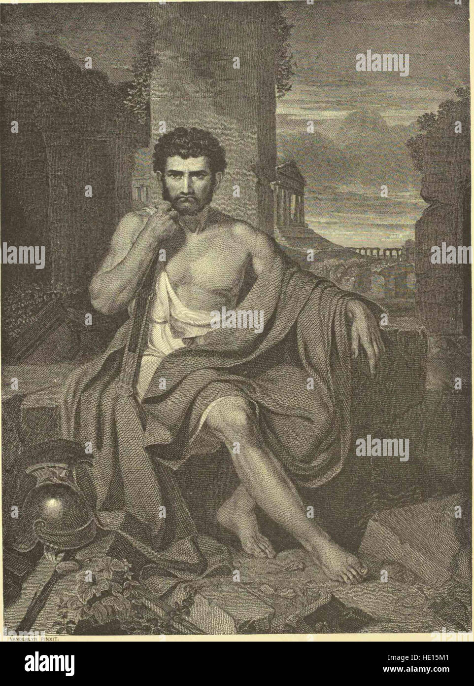 Un volume di 1894 schizzi a penna e matita che mettono in evidenza la vita di oltre 200 importanti figure storiche, offrendo approfondimenti sui loro risultati e contributi. Foto Stock