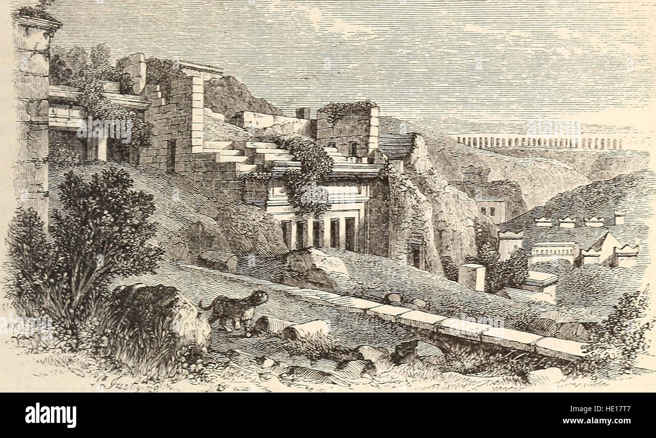 Questo manuale di geografia antica del 1861 utilizza il Dizionario di geografia greca e romana per esplorare il mondo antico, offrendo preziose informazioni sulla comprensione geografica della Grecia e di Roma. Foto Stock