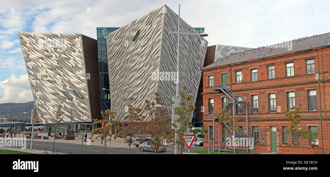 Titanic Museum, Belfast Titanic Quarter, Irlanda del Nord, Regno Unito Foto Stock