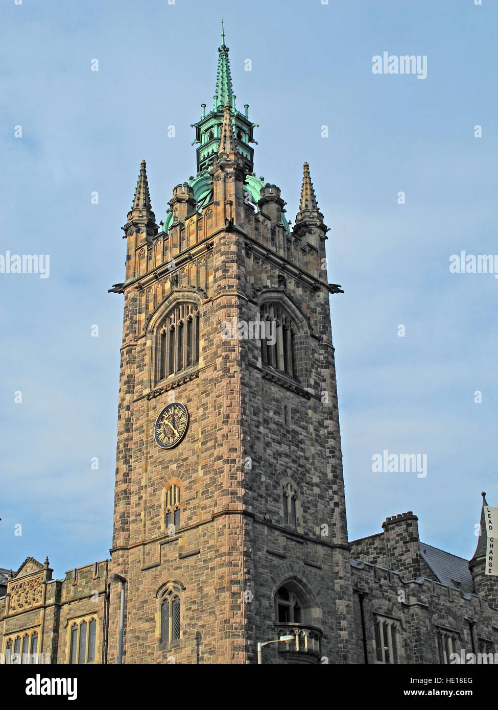 Church House Conference Centre tower,Belfast,NI,UK Foto Stock