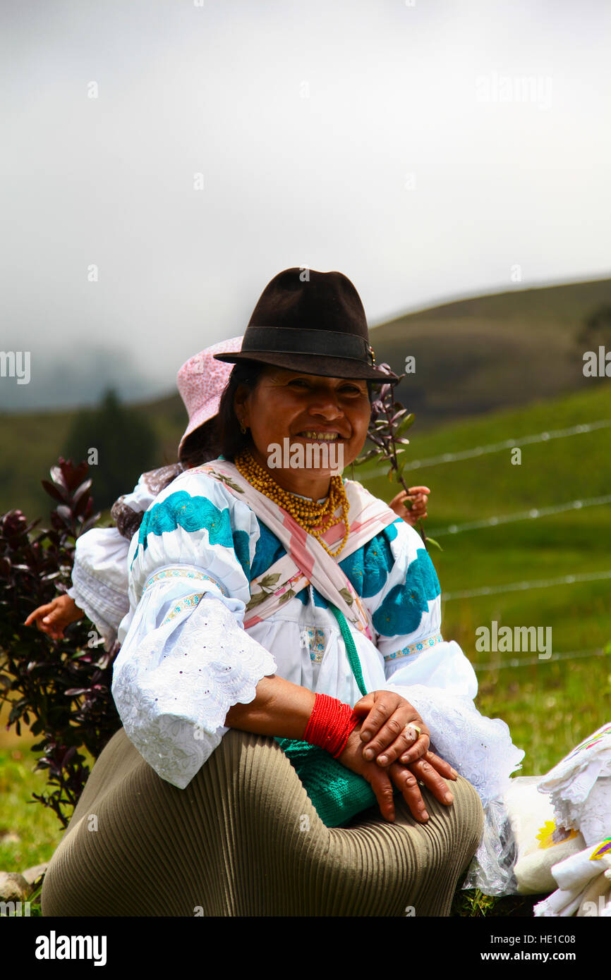 Inca donne con bambino Foto Stock