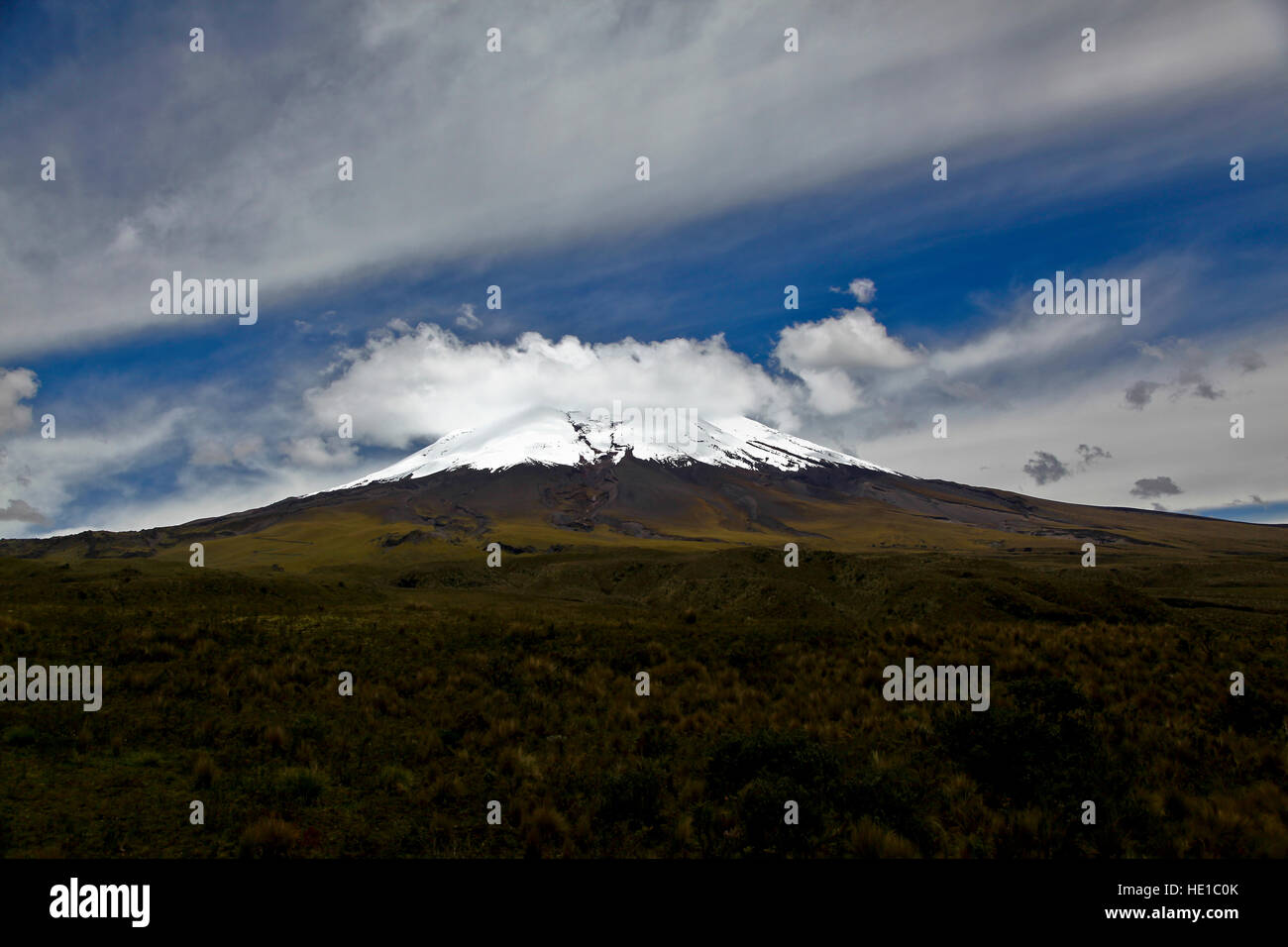 La cordigliera delle Ande in Ecuador Foto Stock