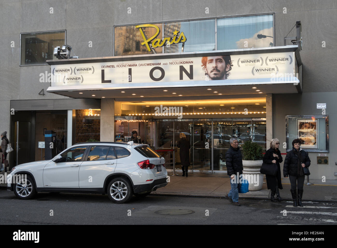 Paris Theatre Marquee, New York, USA 2016 Foto Stock