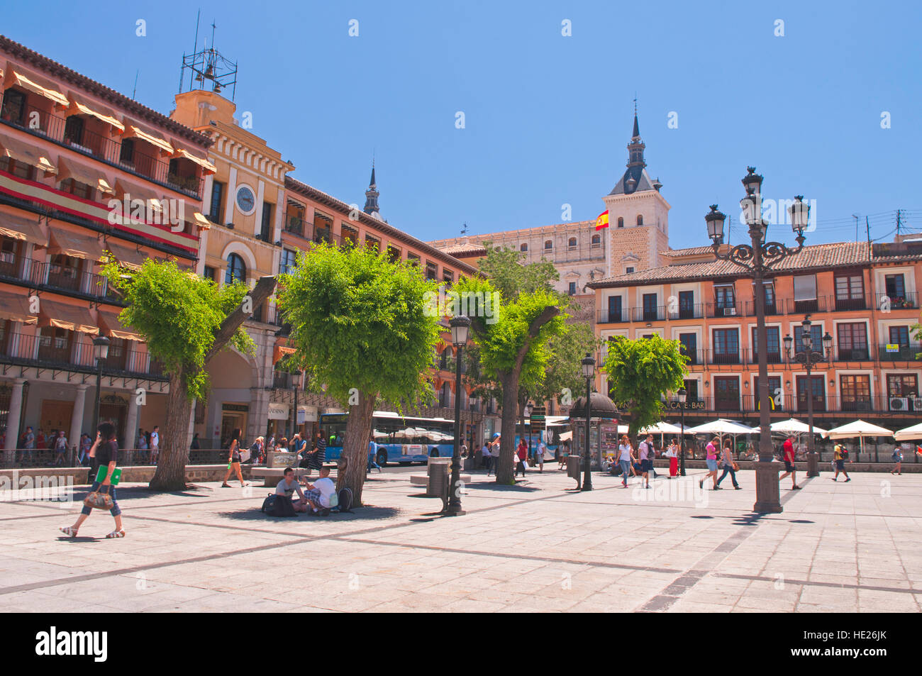 Plaza Mayor (piazza principale) in Toledo, Spagna Foto Stock