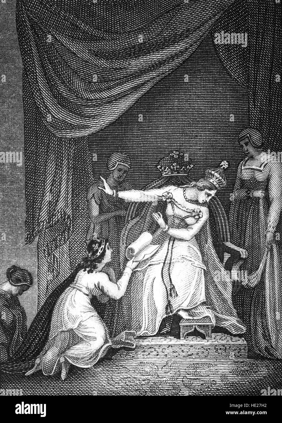 Matilda I (o Maud) (1105- 1152) fu regina consorte di Inghilterra come la moglie del re Santo Stefano. Nella guerra civile nota come l'anarchia, fu costretto a giocare un insolitamente ruolo attivo per una donna del periodo quando suo marito è stato catturato e lei stessa si è dimostrato un efficace generale che è riuscito a forzare la cugina di liberarlo. Foto Stock