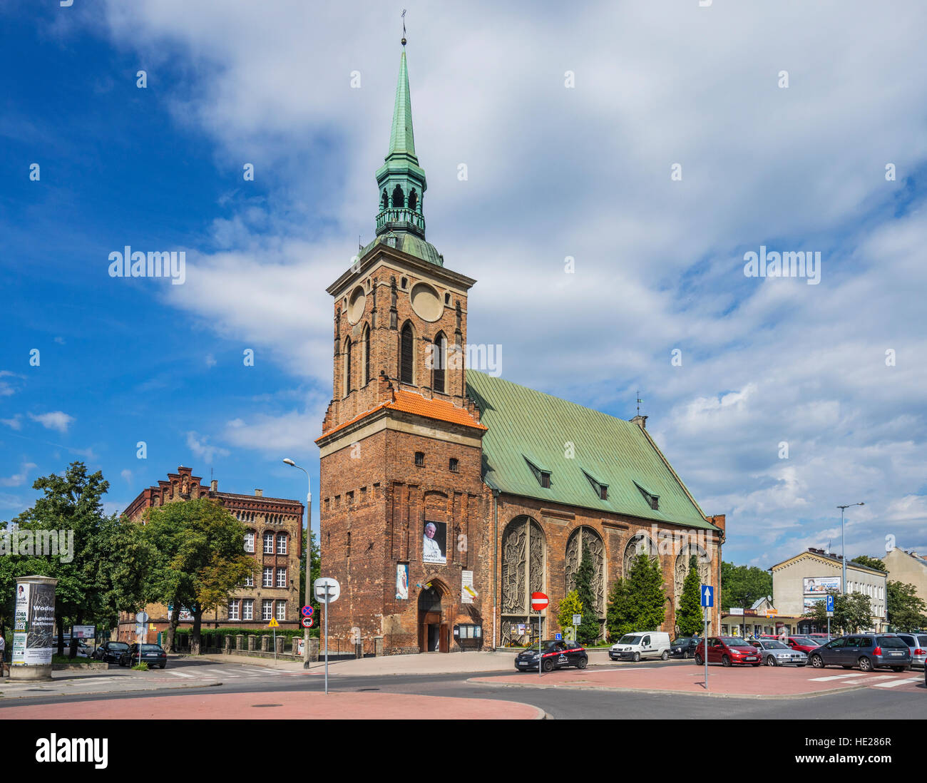 Polonia, Pomerania, Gdansk (Danzica), Santa Barbara Chiesa, Langgarten Foto Stock