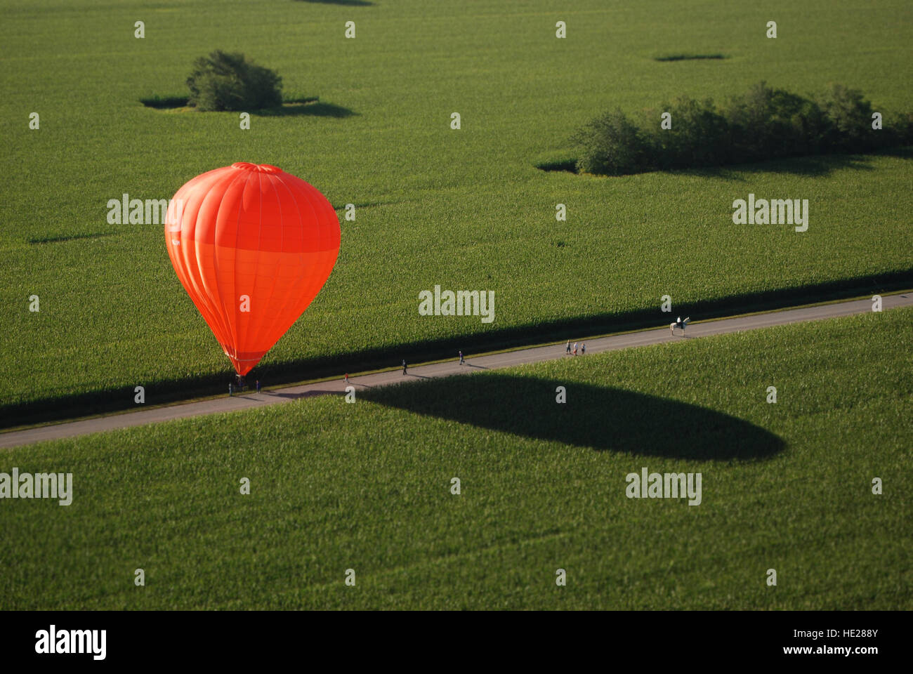 Giro in Mongolfiera Foto Stock