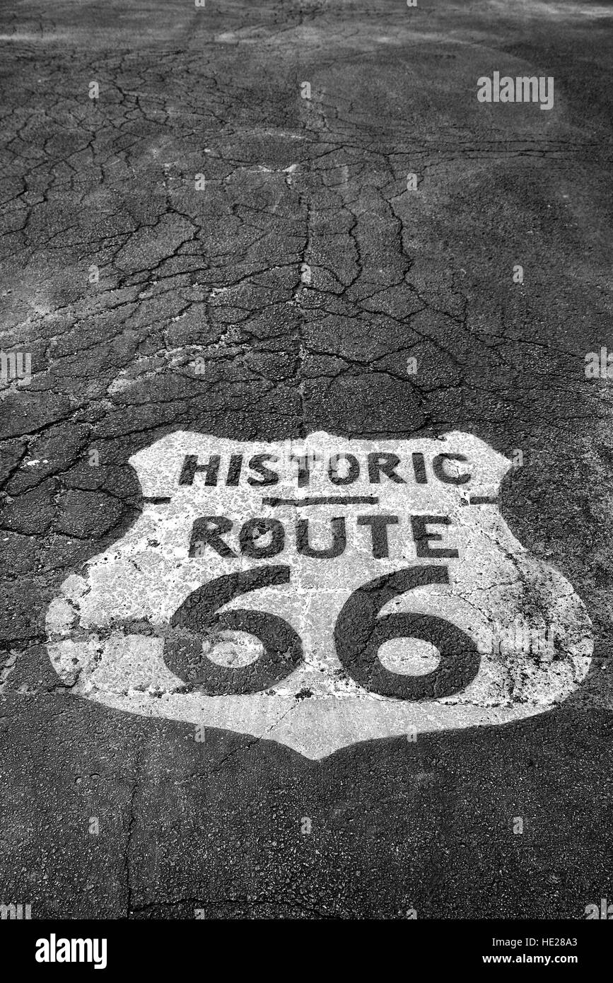 Route 66 memorabilia a Pontiac, Livingston County, Illinois, Stati Uniti d'America. Foto Stock