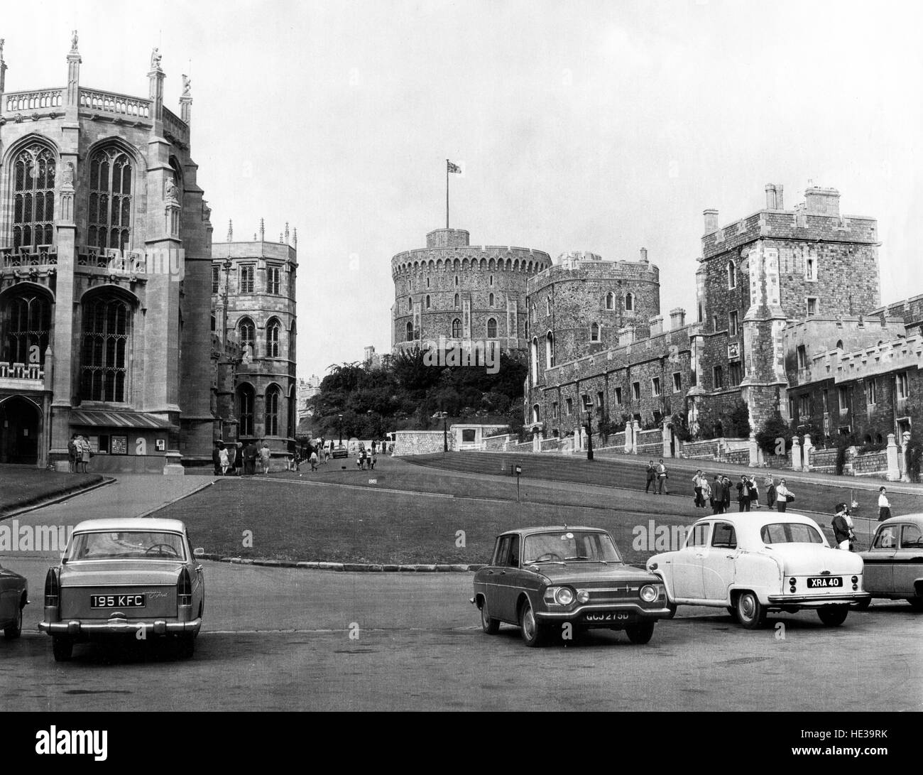 Castello di Windsor in Inghilterra Regno Unito 1967 FOTO DI DAVID BAGNALL Foto Stock