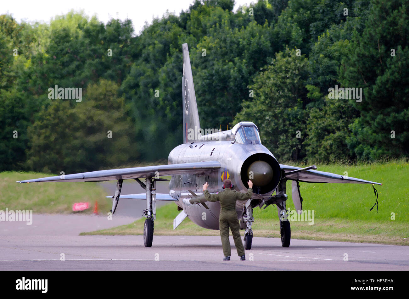English Electric Lightning F6 XR726, a Bruntingthorpe, Foto Stock