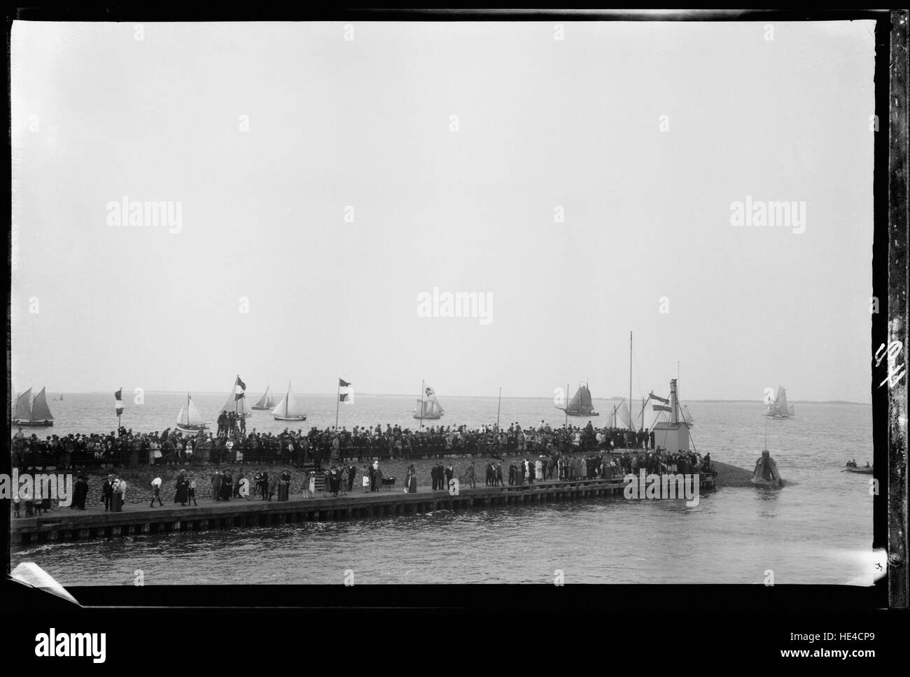 La sera di Zeilen, Den Helder Foto Stock