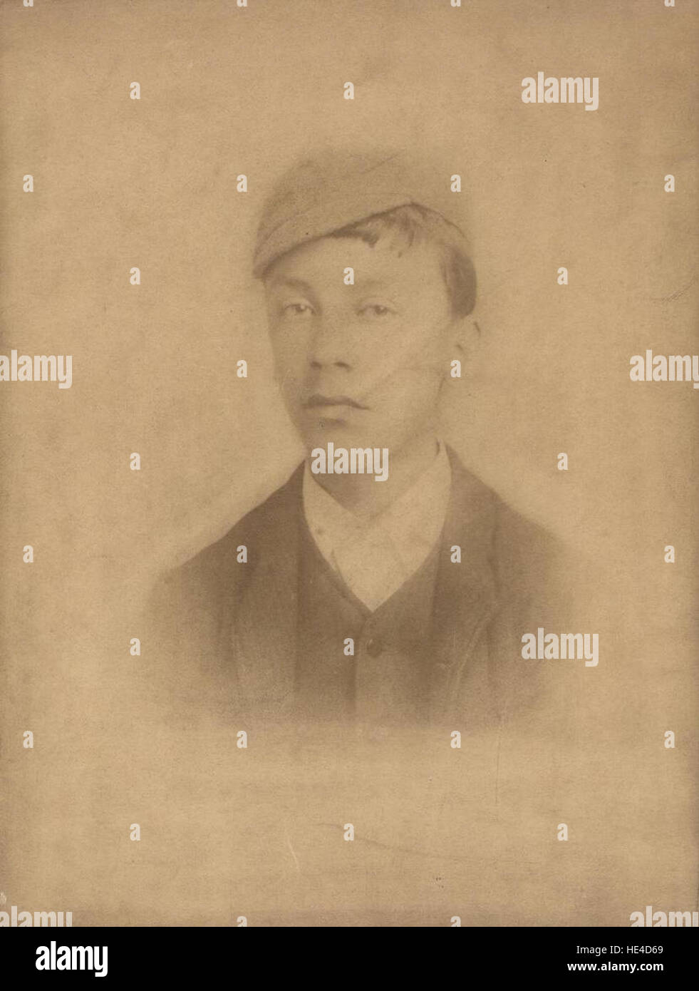 Fred Elwell (Beverley artista come un ragazzo circa 1885 (archivio Foto Stock