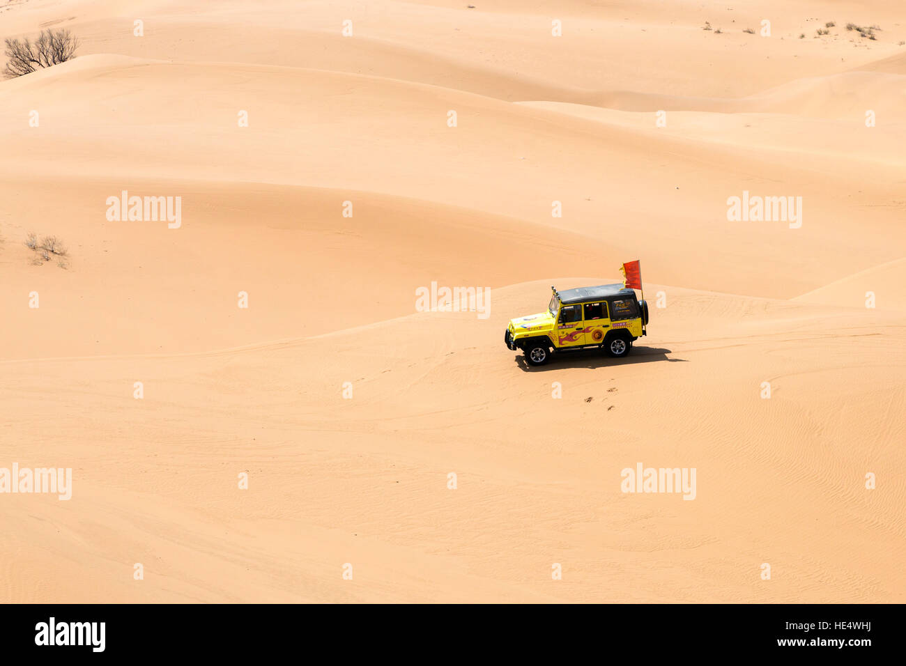 Shapotou Scenic Area, Zhongwei, Ningxia, Cina Foto Stock