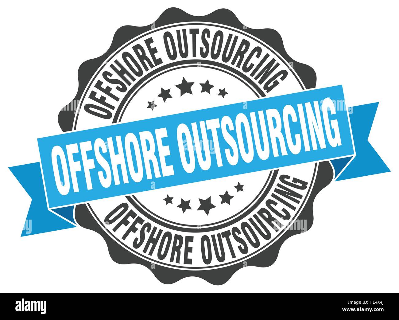 Outsourcing offshore timbro. segno. La guarnizione Illustrazione Vettoriale Outsourcing offshore timbro. segno. La guarnizione Illustrazione Vettoriale