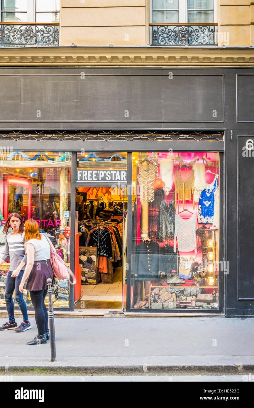 Libera'p'sil tenore di catrame e di seconda mano negozio di abbigliamento Foto Stock
