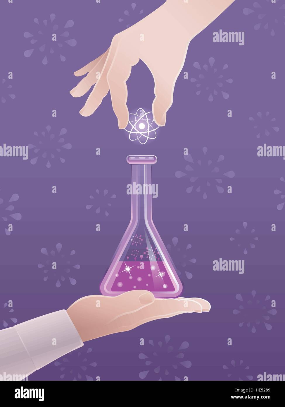 Laboratorio Scientifico il lavoro Illustrazione Vettoriale