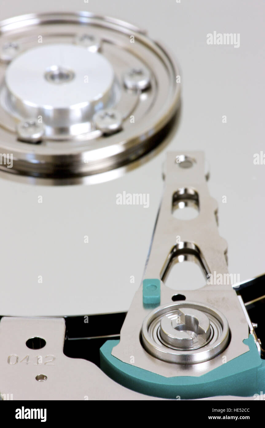 Disco rigido, HDD, testina di lettura e scrittura Foto Stock