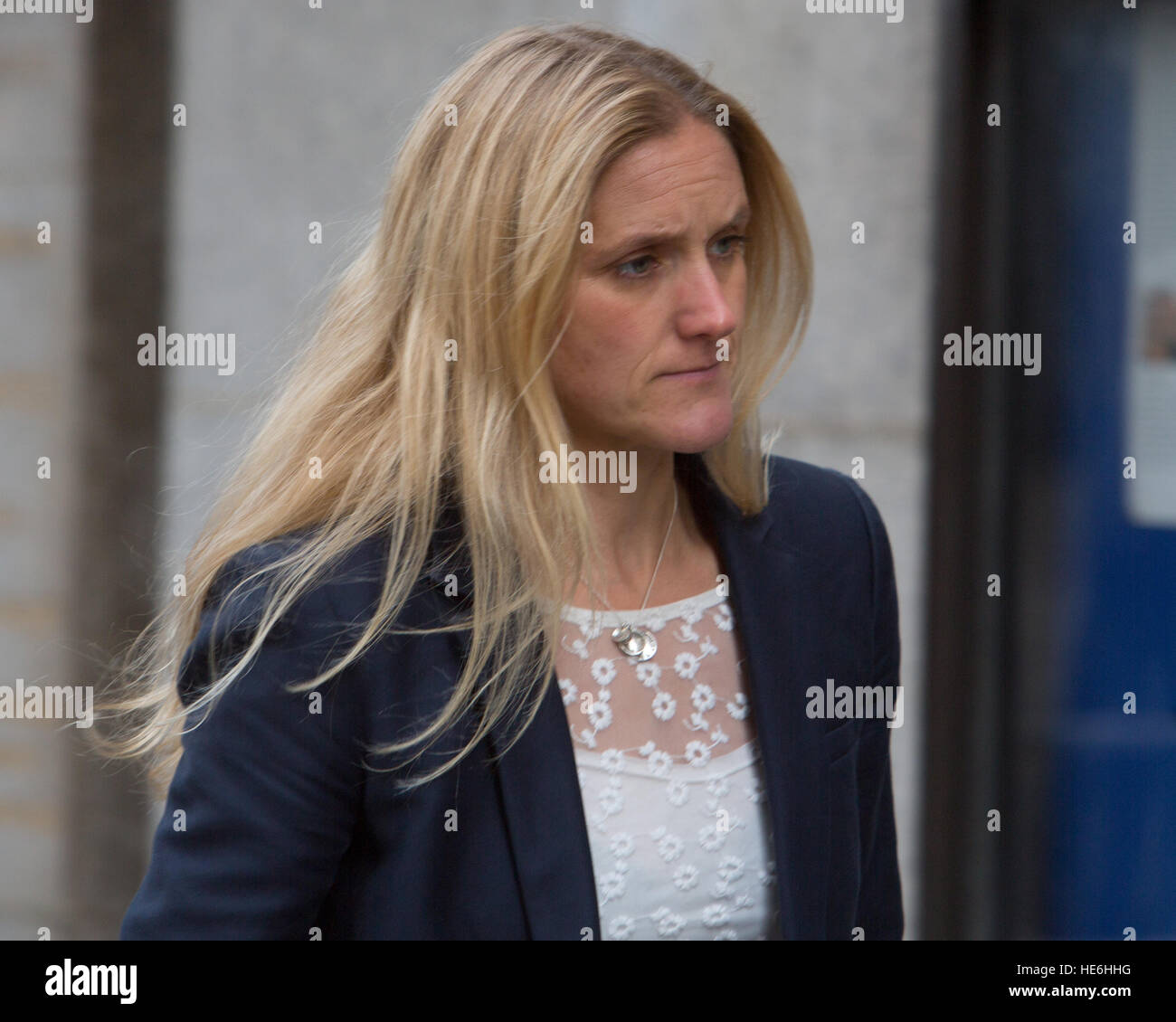 Famiglia di MP Jo Cox e testimoni di arrivare presso la Old Bailey per Jo Cox's assassinio di prova. Dotato di: Kim Leadbeater dove: Londra, Regno Unito quando: 16 Nov 2016 Foto Stock