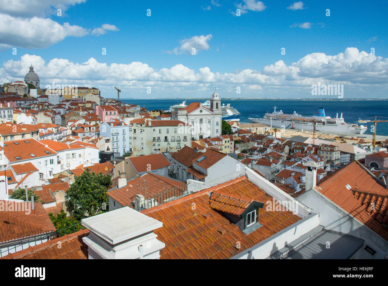 Lisbona portogallo capitale viste della città Foto Stock