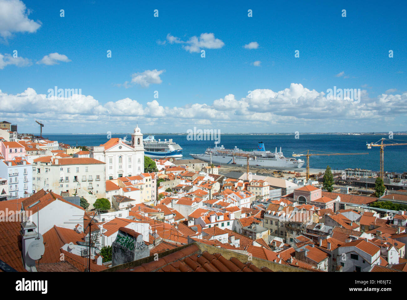 Lisbona portogallo capitale viste della città Foto Stock