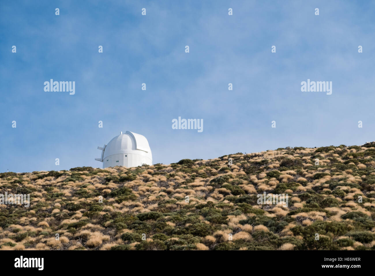 Osservatorio astronomico station building sulla montagna Foto Stock