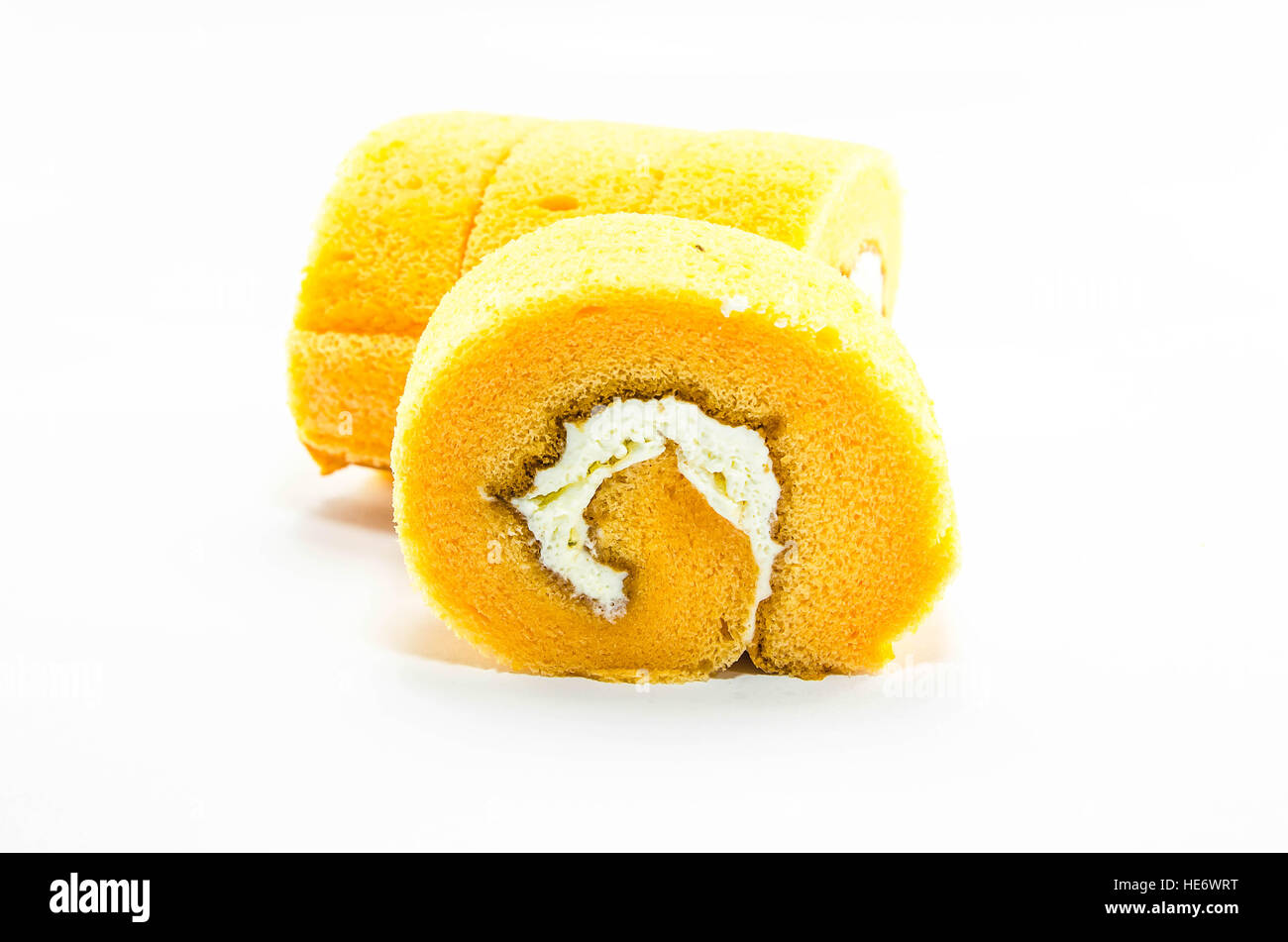 Torta arancione Roll Foto Stock