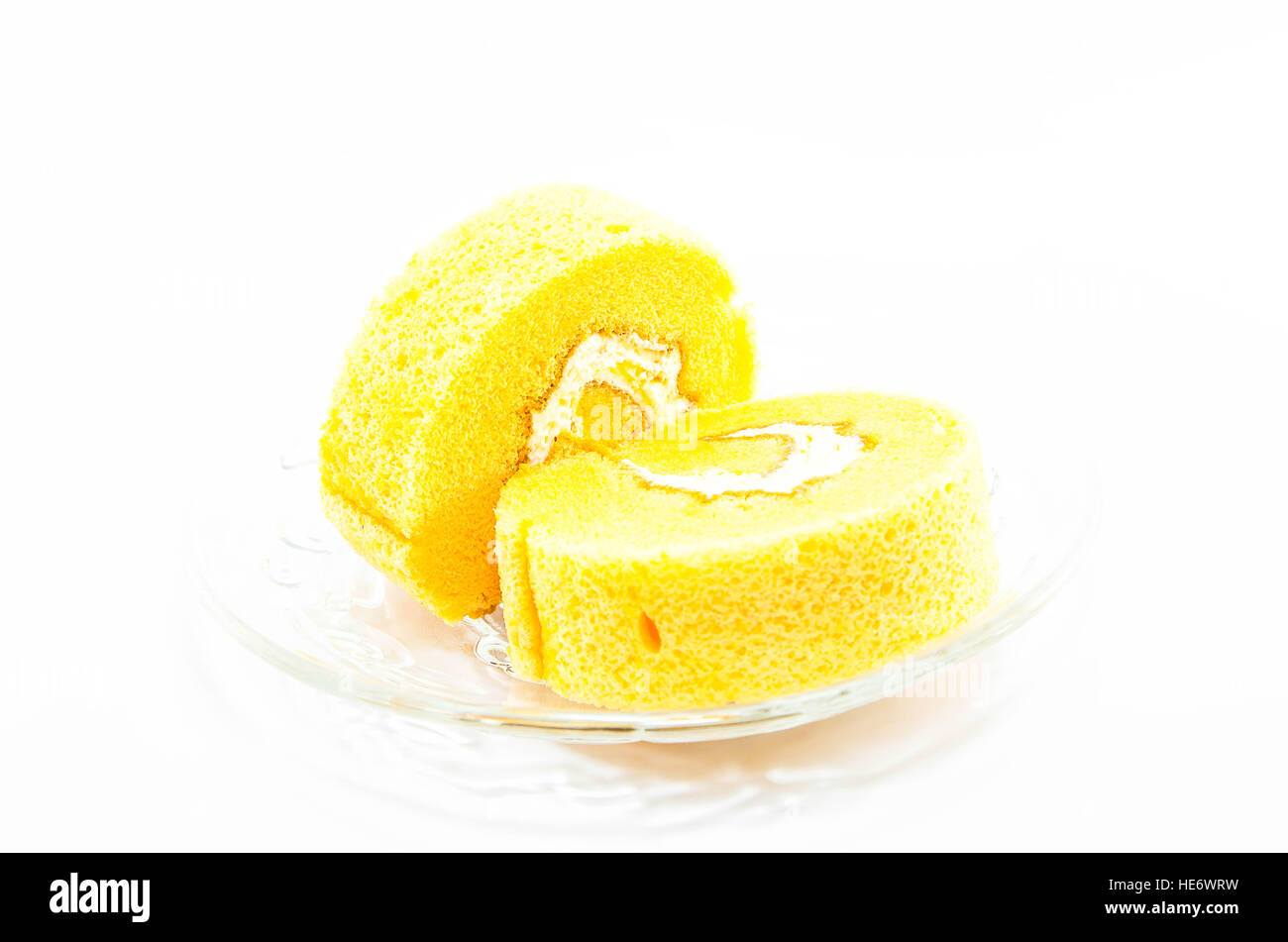 Torta arancione Roll Foto Stock