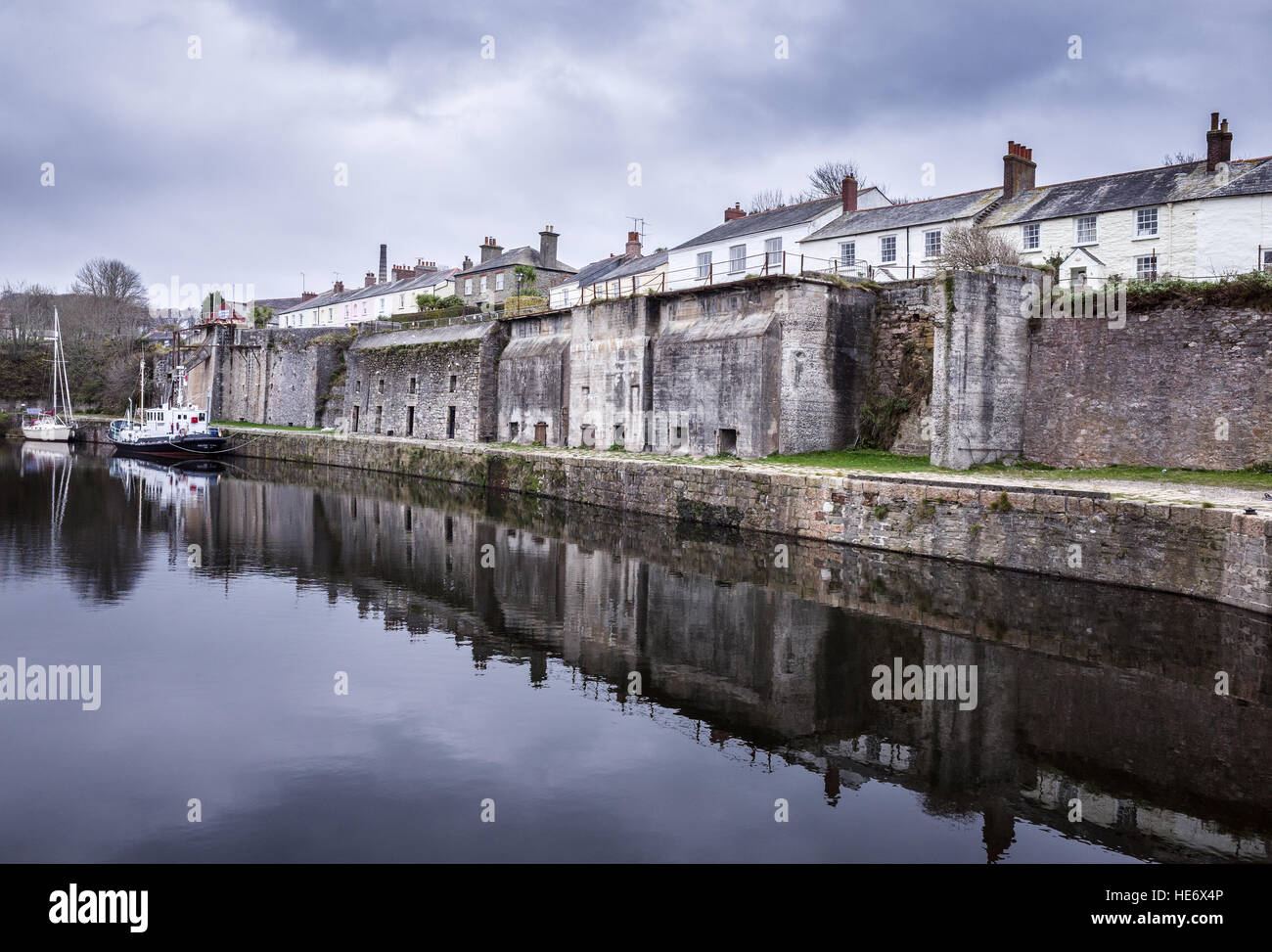 Porto di Charlestown, St Austell, Cornwall, Inghilterra. Foto Stock