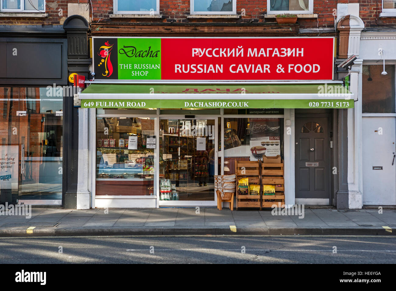 Dacha, il negozio russo, Fulham Road, Londra Foto Stock