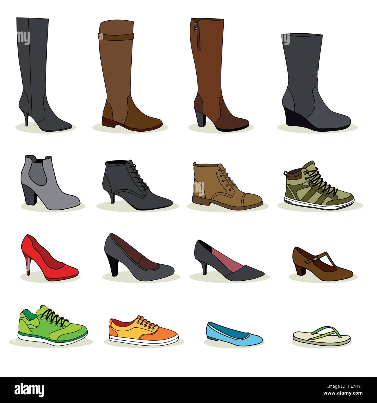 scarpe da donna Illustrazione Vettoriale