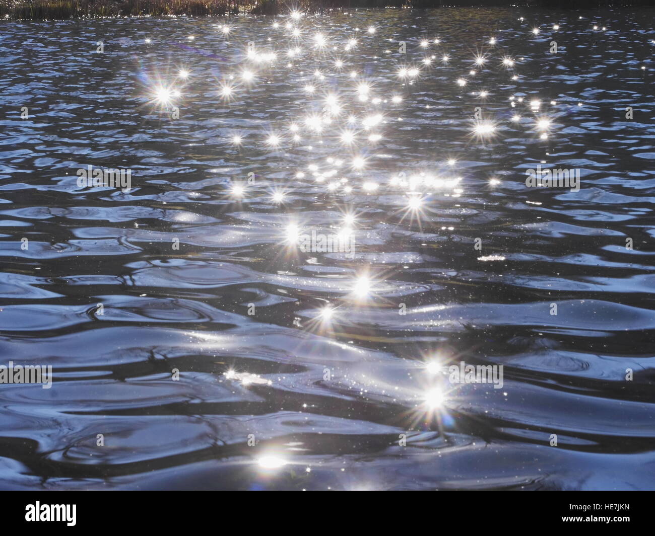 Riflessi di acqua Foto Stock