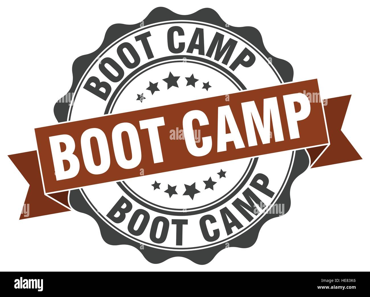 Boot camp timbro. segno. La guarnizione Illustrazione Vettoriale