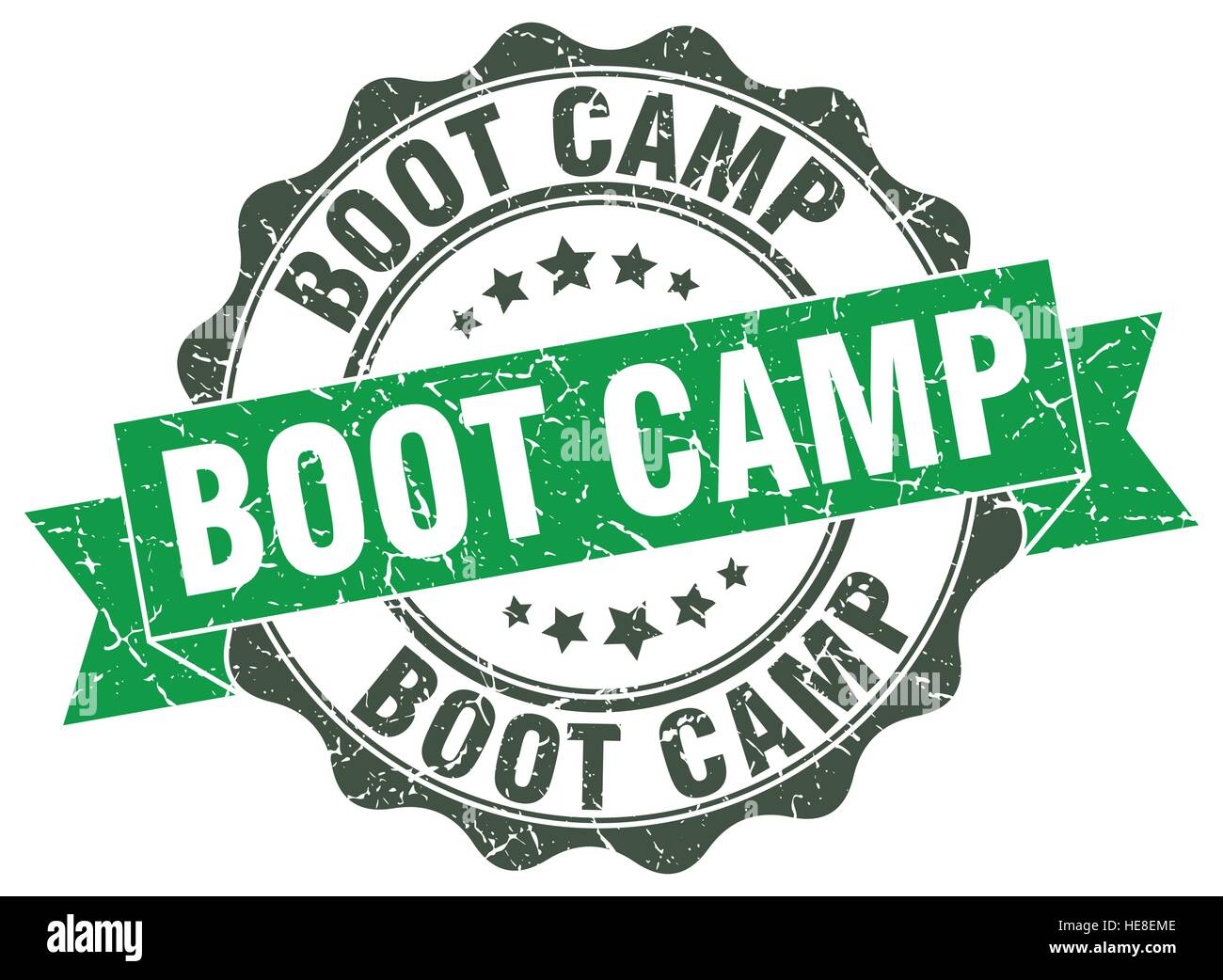 Boot camp timbro. segno. La guarnizione Illustrazione Vettoriale