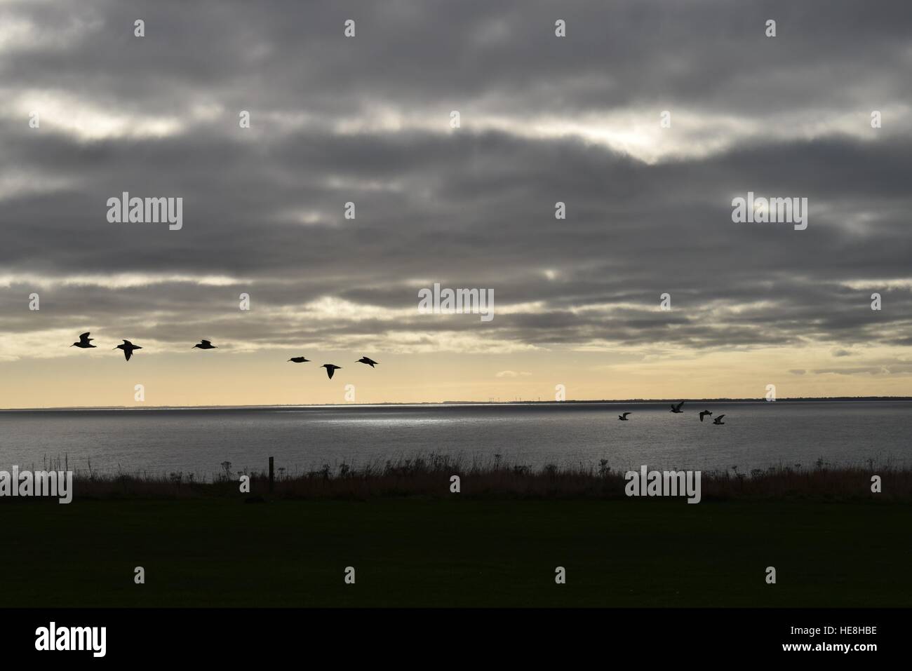 Sera su Bridlington Foto Stock
