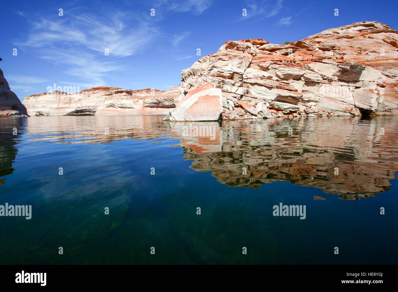 Il Lake Powell e Glen Canyon National Recreation Area Arizona, Stati Uniti d'America Foto Stock