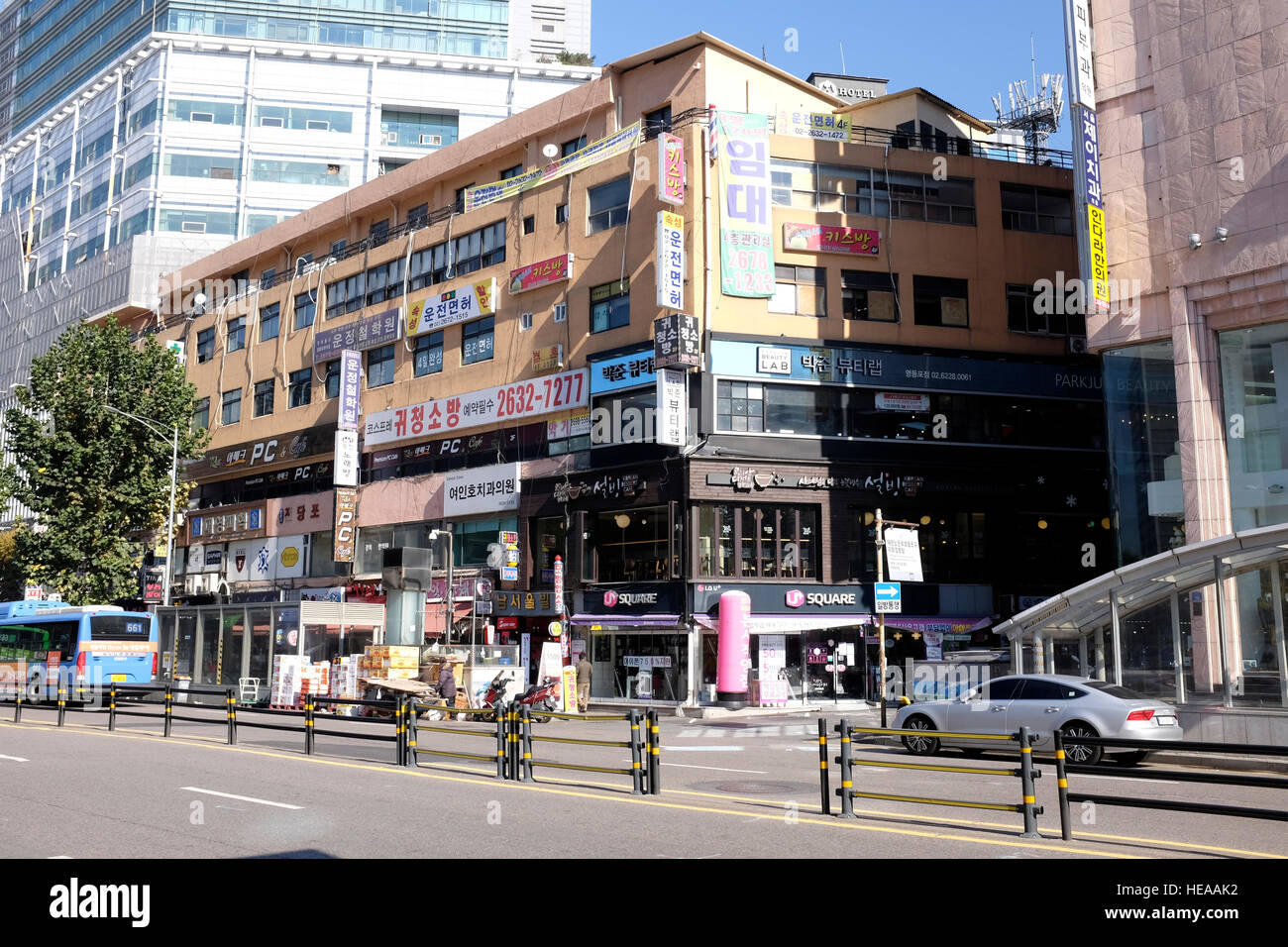 Times Square di Seul, Corea del Sud Foto Stock